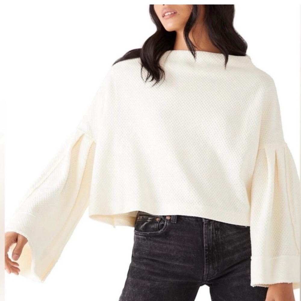 We The Free Off-Shoulder Cream Sweater